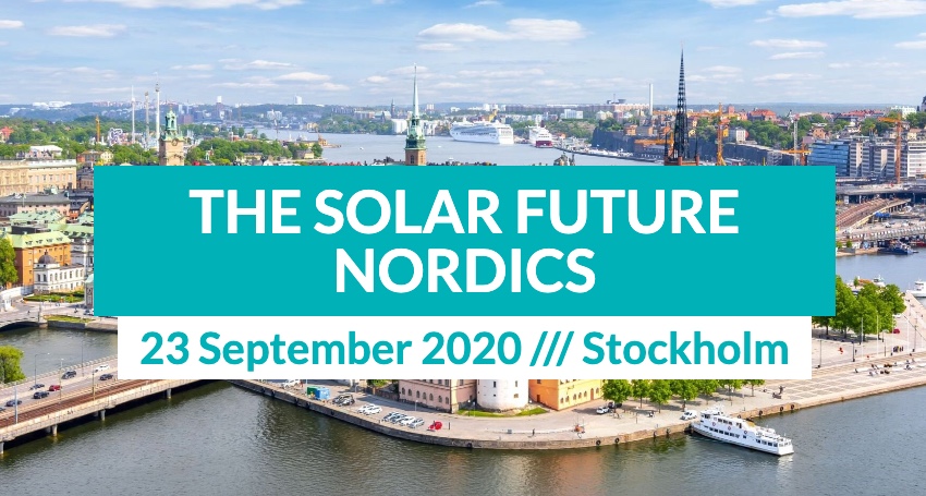 The Solar Future Nordics in Stockholm 23 September, 2020